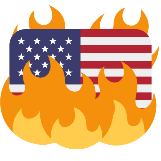 :Burning_American_Flag: