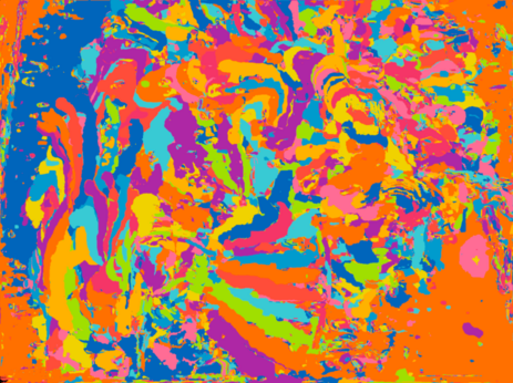 Abstract colorful noisy composition