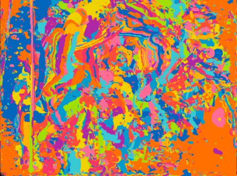 Abstract colorful noisy composition